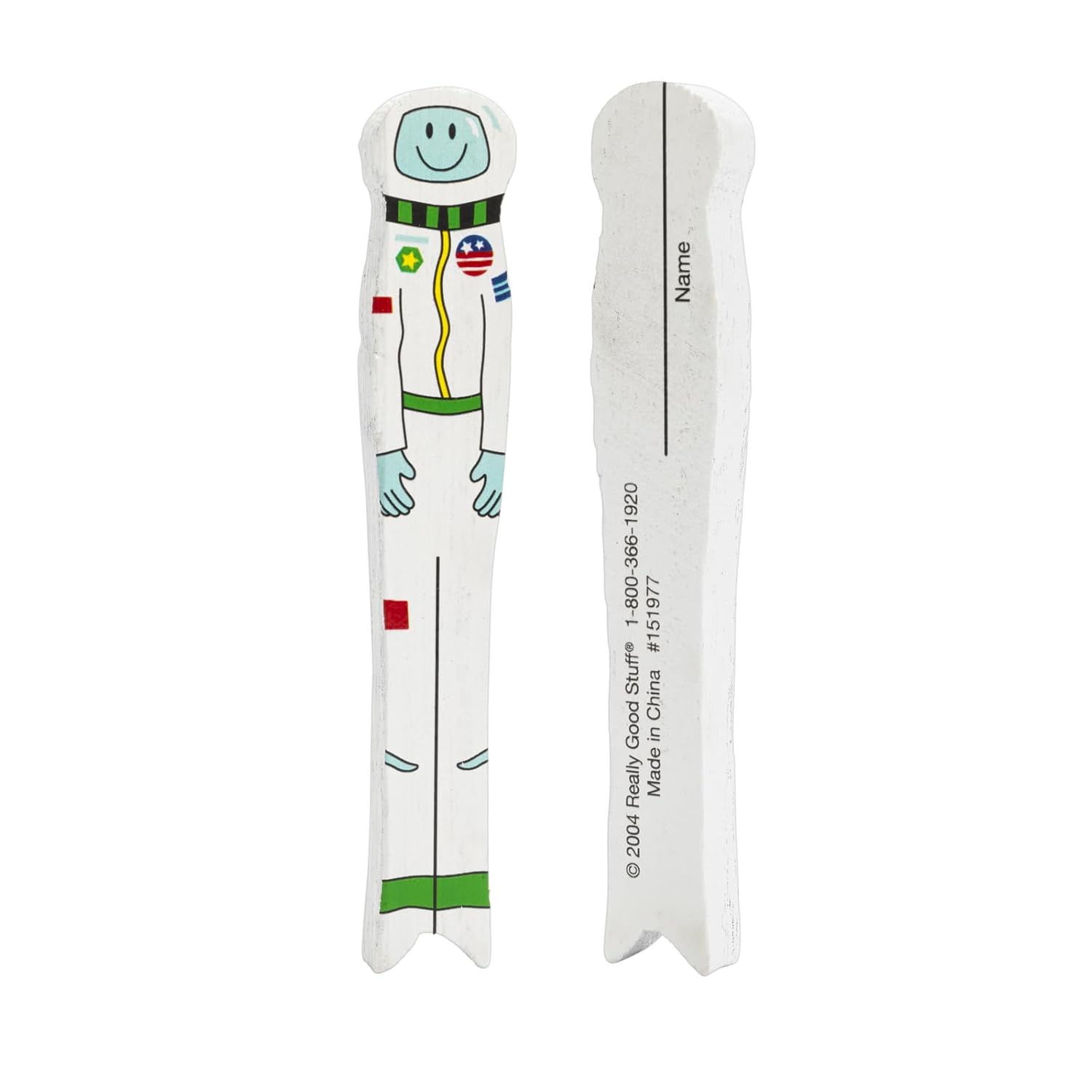 Really Good Stuff Spaceman Writing Spacers, Set of 30, Ages 4+, PreK+ | Reusable Storage Container, Student Learning Tool for Finger Spacing, Preschool and Kindergarten