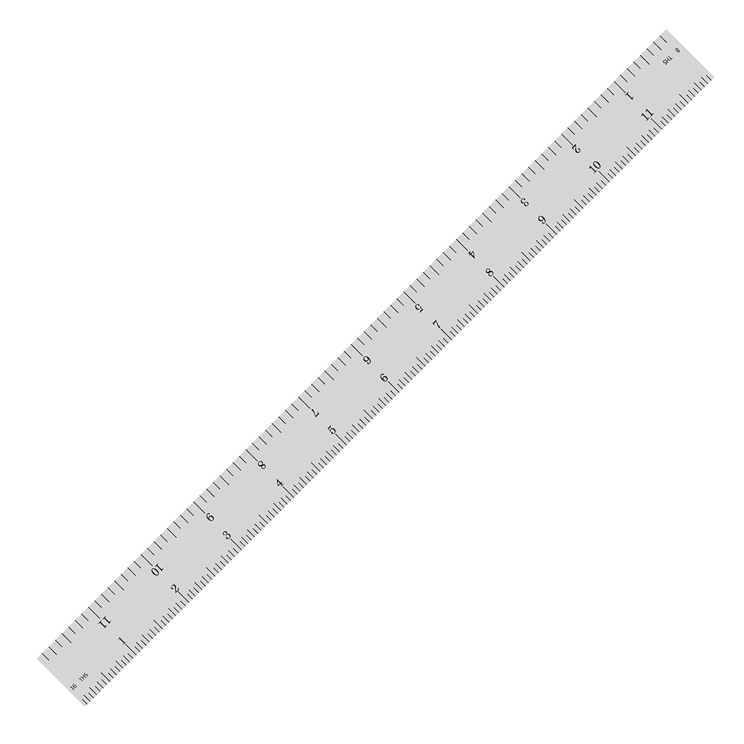 PEC Tools 12" Metal Ruler, Made in USA