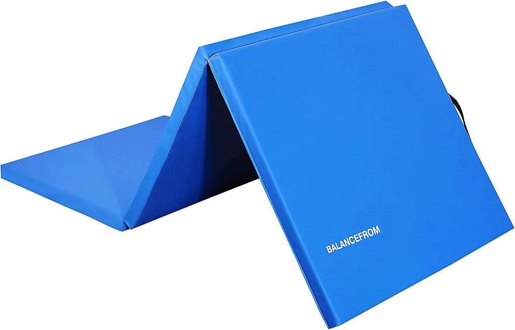 BalanceFrom 6x2 Feet 3-Panel Folding Gymnastics Mat � 1.5-Inch Thick Pad