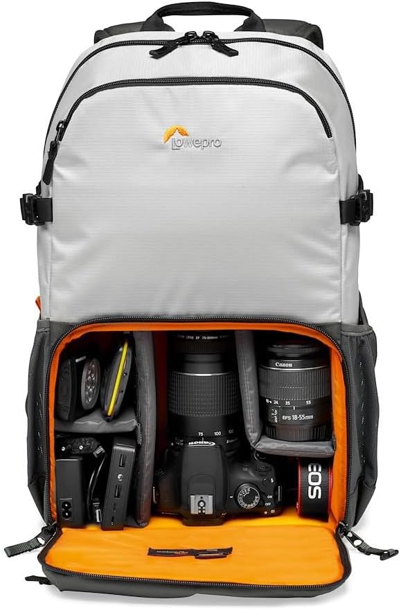 Lowepro LP37238-PWW Truckee BP 250 LX Outdoor Camera Backpack, Fits 15 inch Tablet, for Compact DSLR/Mirrorless, for Sony, Canon, Nikon, 1-2 Lenses, Gimbal, Video Drone, DJI, Osmo, Mavic, Light Grey