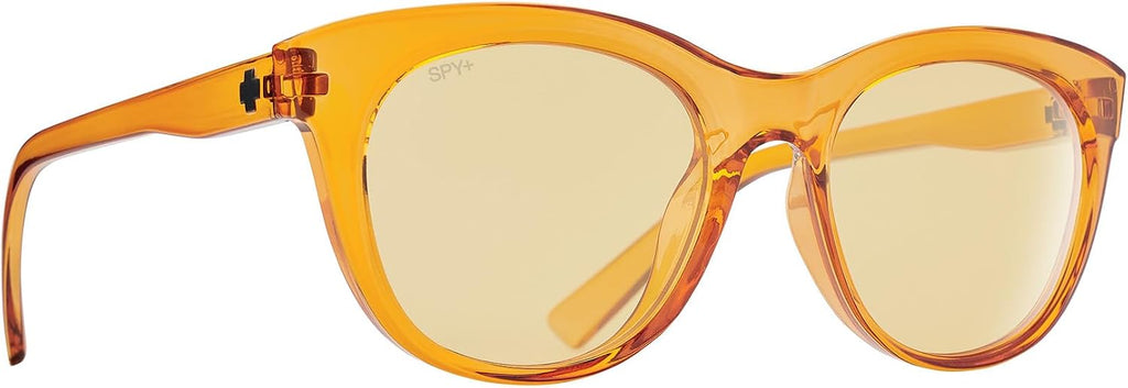 Spy Optic Boundless, Round Cat-Eye Sunglasses, Color and Contrast Enhancing Lenses
