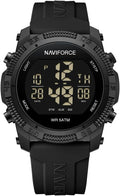 NAVIFORCE Men Sports Waterproof Digital Watches with Stopwatch Alarm Rubber Strap Wristwatch for Women，Gift