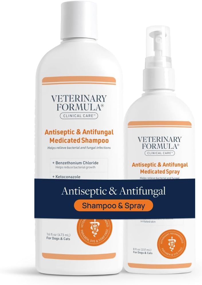Veterinary Formula Clinical Care Antiseptic & Antifungal Shampoo + Spray