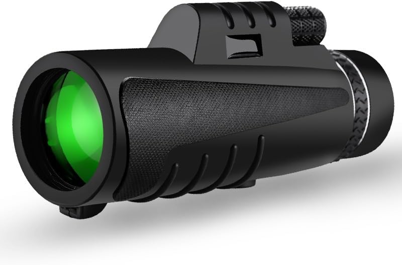 8x42 Monocular Telescope for Adults, Compact HD Monocular with Steady Handheld View, BAK4 Prism FMC Lens, One-Hand Focus Scope with Phone Adapter and Tripod for Bird Watching Hiking Concerts Sports