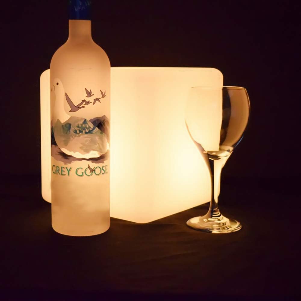Mr.Go Rechargeable LED Color-Changing Light Cube 8-inch, Soothing Mood Lamp