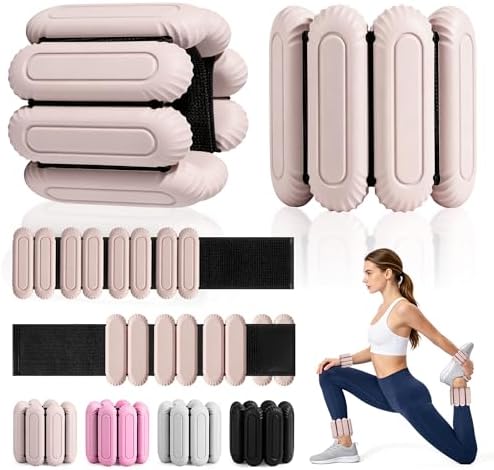 Wrist Weights for Women & Men, 2lb Silicone Wrist Ankle Weights