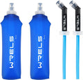 WRELS TPU Running Water Bottle with Straw for Hydration Vest Pack BPA-Free