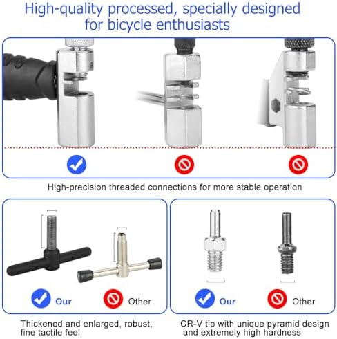 Professional Bike Chain Tool, Bicycle Chain Tool Repair Kit for 6-12 Speed and Single Speed Chain