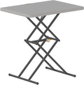 FanttikOutdoor Small Folding Table Quick Adjust 3 Heights, TV Tray, Dining