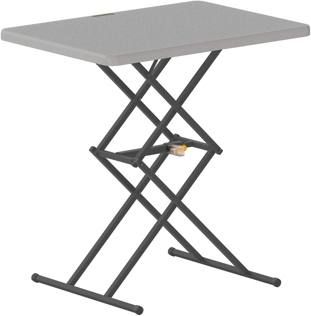 FanttikOutdoor Small Folding Table Quick Adjust 3 Heights, TV Tray, Dining