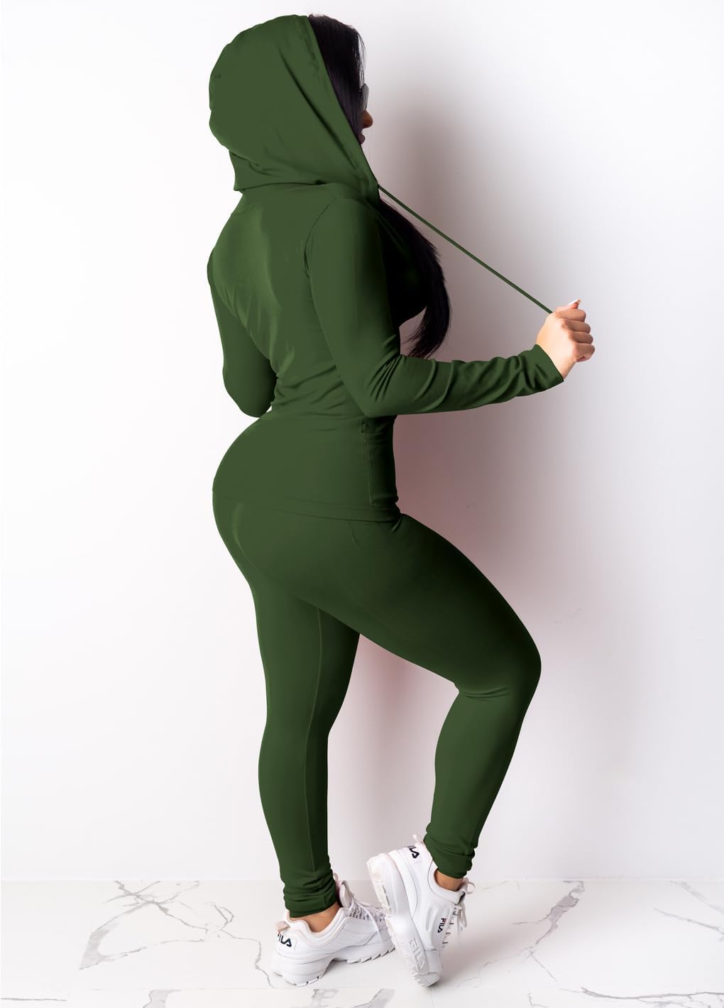 Mrskoala Two Piece Outfits for Women Jogger Sets Workout Sweat Suits Tracksuit Pants Set
