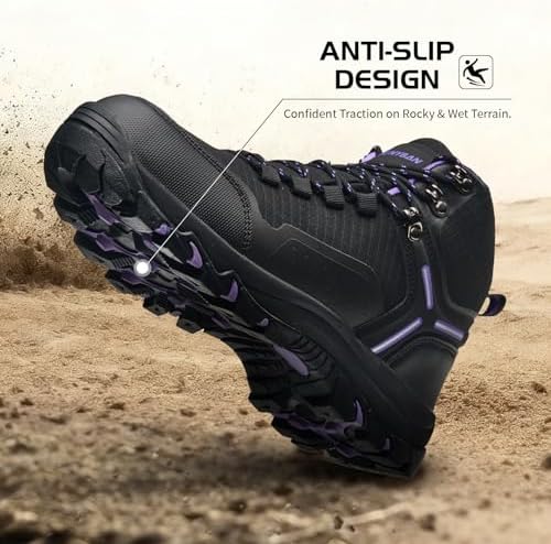 Women's Waterproof Wide Toe Box Hiking Boots