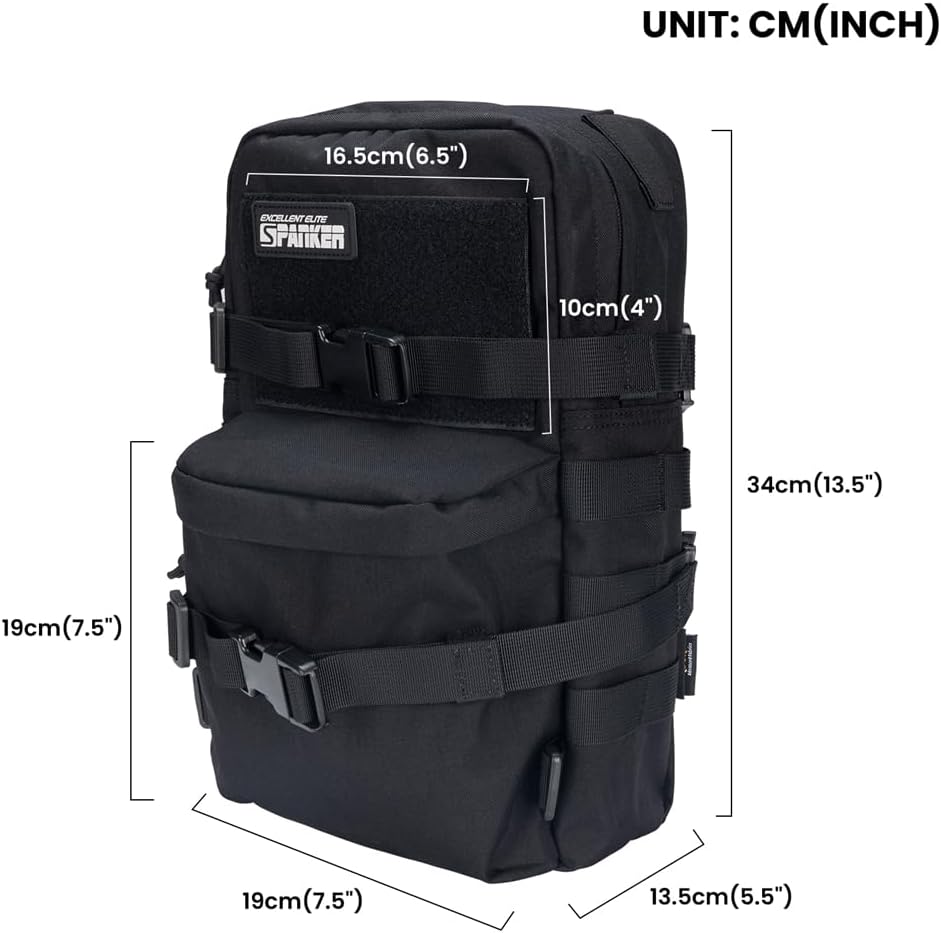 EXCELLENT ELITE SPANKER Tactical MOLLE Hydration Backpack Water Bladder Carrier Pack for Tactical Vest Backpack Plate Carrier