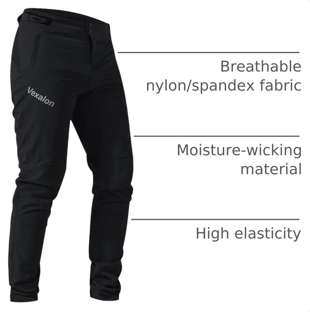 Kids Mountain Bike Pants - Quick-Dry Lightweight Breathable MTB Pants for Boys Youth Cycling Bicycle Riding