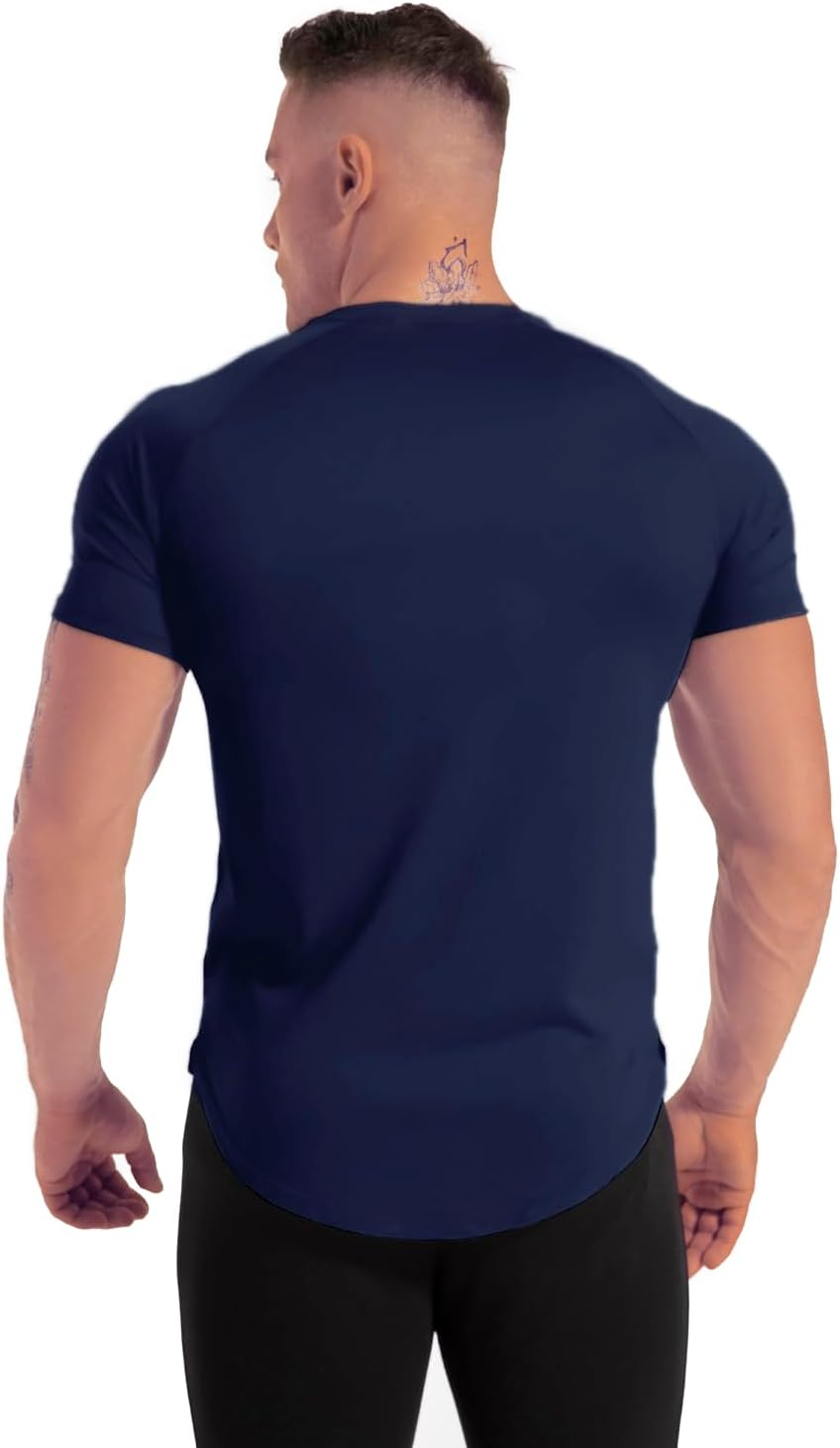 Men's 3pack Dry Fit Workout Gym T Shirts Short Sleeve Moisture Wicking Tops