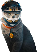 Pet Motorcycle Helmet for Cat Dog - Full Face Outdoor Bike Riding Helmet Hat (Multicolor)