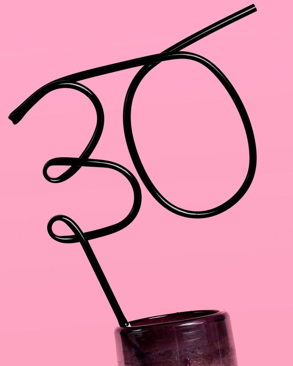 xo, Fetti 30th Birthday Party XL Black 30 Straw | Bday Decorations, Thirty, Millennial Birthday Girl Gift, Bday Drinkware Supplies, Funny Gag Gift, 30 Flirty and Thriving (Pack of 2)