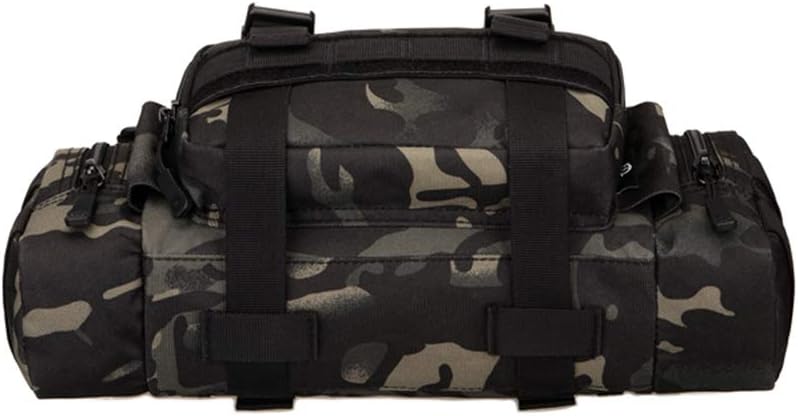 Utility 3P Military Tactical Duffle Waist Bags MOLLE Assault Shoulder Backpack Multifunction EDC Pouches Heavy Duty Fanny Packs (Black-Scorpion camouflage)