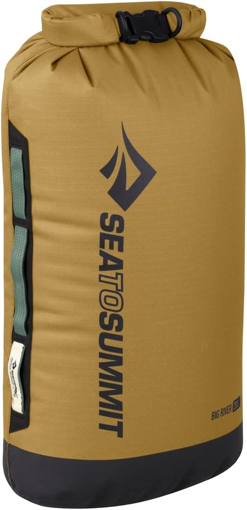 Sea to Summit Big River Dry Bag, Heavy-Duty Storage, 20 Liter, Gold Brown