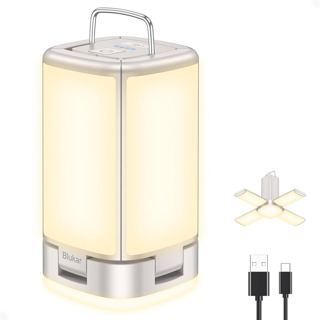 Blukar 116 LED Camping Lantern Rechargeable, Super Bright Camping Lights