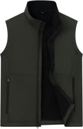 Msmsse Men's Outerwear Lightweight Vest Standing Collar Puffer Sleeveless Jacket for Hiking Running Golf