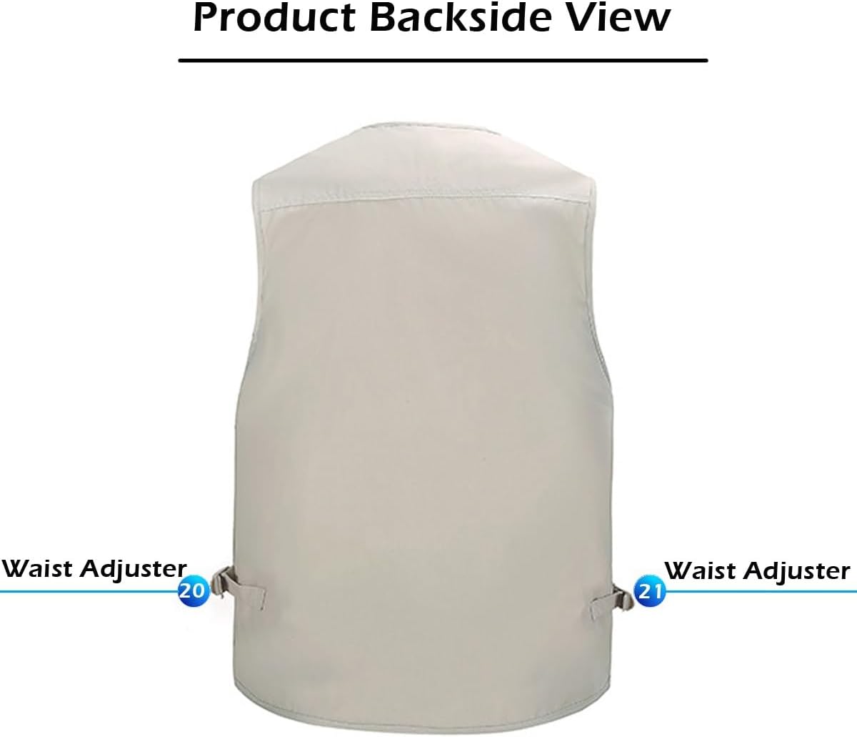 Men's Outdoor Vest Summer Fishing Vest Utility Lightweight Travel Safari Photography Casual Gilet with Multi Pockets