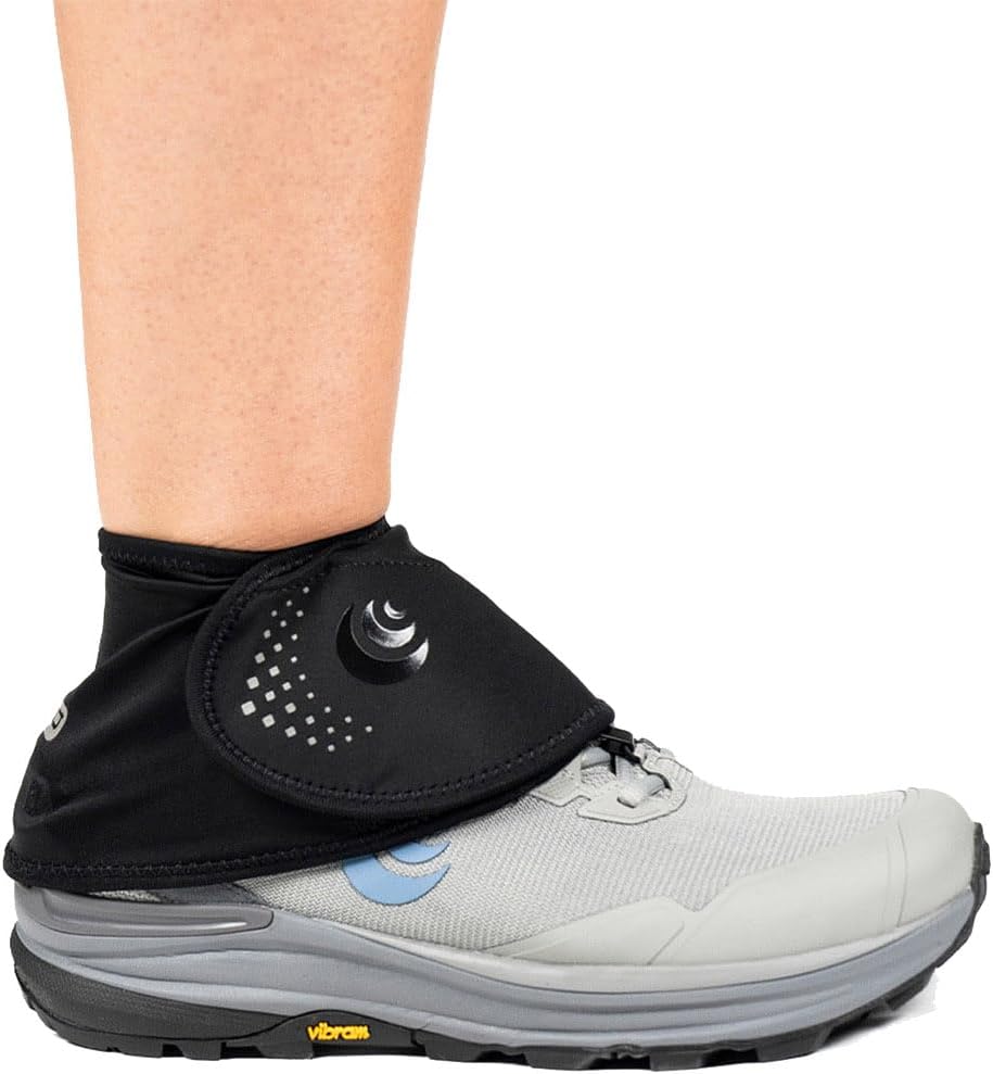Topo Athletic Unisex Adult Topo Performance Trail Gaiter |Lightweight Stretch Nylon Black/Black Shoe Gaiter for Trail Running