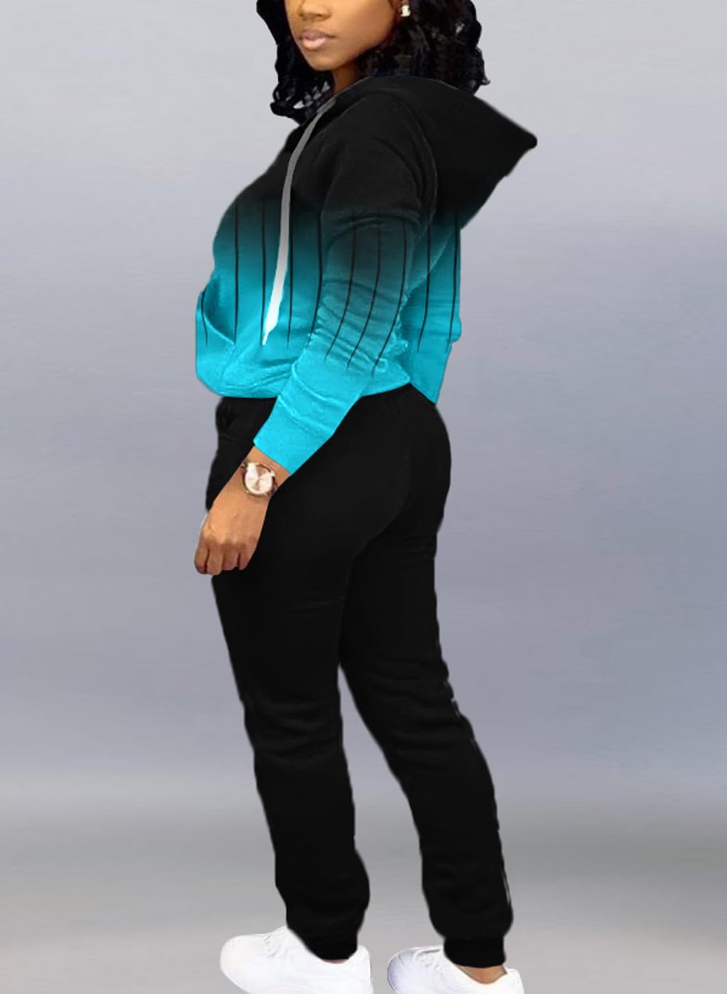 Mrskoala Two Piece Outfits for Women Tracksuit Sweat Suits Workout Sets Loungewear with Pocket