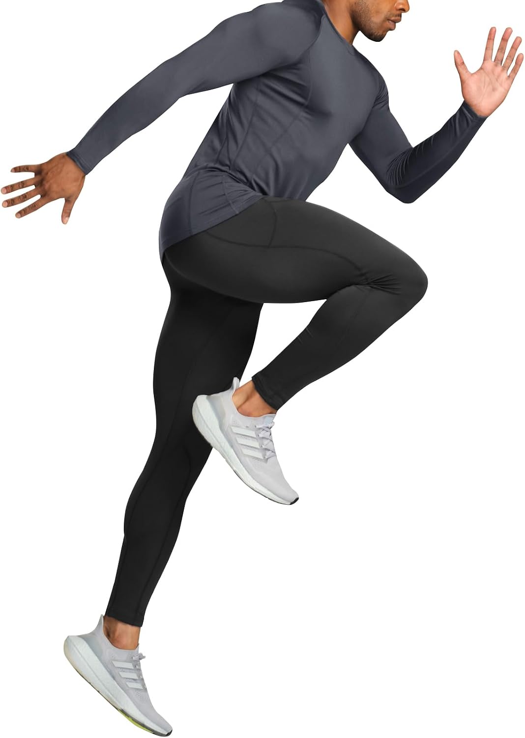 TSLA Men's Thermal Long Sleeve Compression Shirts, Athletic Base Layer Top, Winter Gear Running T-Shirt