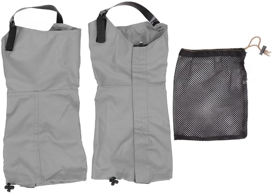 Water Proof Leg Gaiters 1 Pair - 600D Ripstop Oxford Cloth Hiking Boot Covers for Hiking and Snow, Secure Hook and Loop Closure, 17.3inch Length