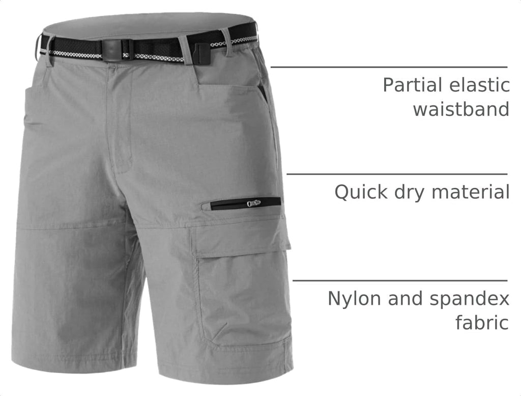 TACVASEN Men's Summer Outdoor Shorts 7"/10" Cargo Casual Golf Hiking