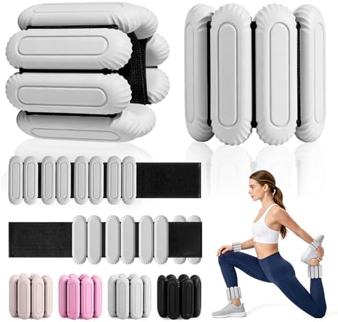 Wrist Weights for Women & Men, 2lb Silicone Wrist Ankle Weights