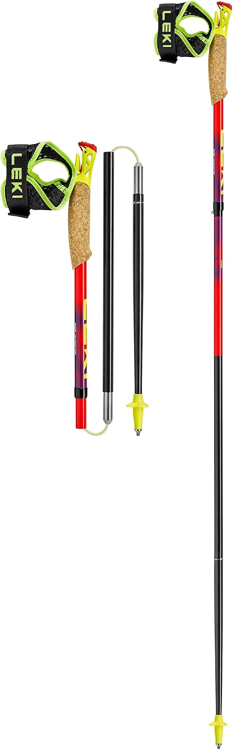 LEKI Ultratrail FX.One Trekking Poles | Carbon, Foldable, Ultralight Trail Running & Hiking Sticks