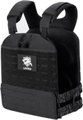 Adjustable Weighted Vest for Men Women – Tactical Vest for Rucking, HIIT & CrossFit, Fits 10x12 Plates, 600D Breathable Weight Vest & Exercise Vest for Strength Training, Weights Not Included