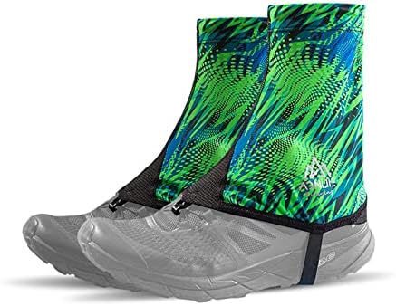 AONIJIE Low Trail Gaiters Ankle Protective Reflective Shoe Covers Sun Shielding Breathable Sand Prevention for Triathlon Hiking Climbing