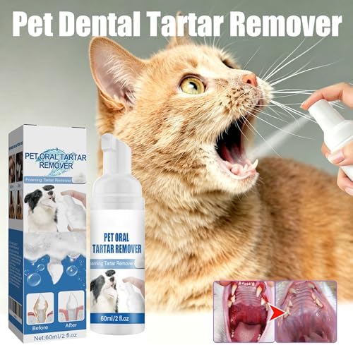 Pet Oral Tartar Remover Spray - Pets Oral Tartars Removers Foaming Tartars