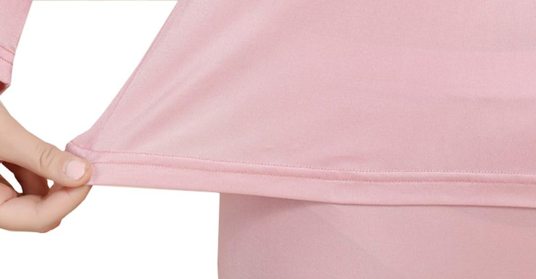 Grenasasilk Womens Silk Long Underwear Mulberry-silk Long Johns Thermal Underwear Sets Cold Weather Base Layer
