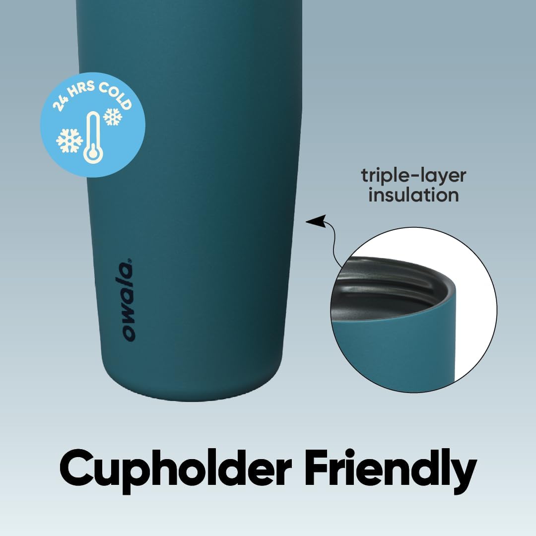 Owala FreeSip Sway Stainless Steel Water Bottle 30 oz Denim