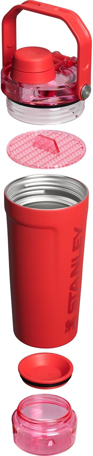 STANLEY Vitalize Shaker Bottle, 20 oz, Chili Red