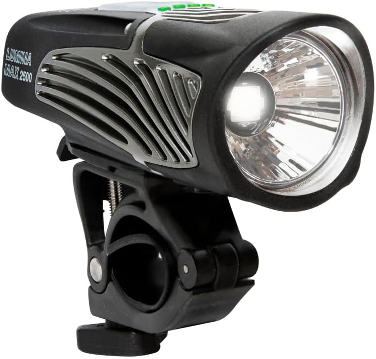 NiteRider Lumina Max 1500/2000/2500 Bike Light | USB-C Rechargeable LED Headlight with Wireless Control, 8 Lighting Modes, 8-Step Fuel Gauge, IP64 Waterproof | Road Cycling, MTB, e-Bike