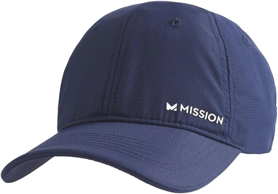 MISSION Cooling Performance Hat, Unstructured Low-Profile Adjustable Fit - UPF 50 - for Running, Workouts & Outdoors