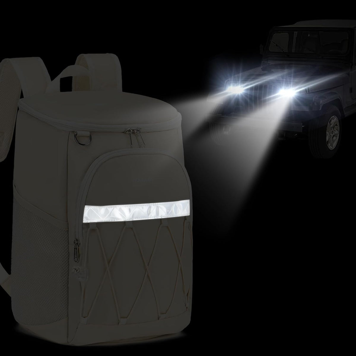 Backpack Cooler 42 Cans Insulated Leak Proof, Soft Lightweight Lunch Multifunctional Cooler Backpack Insulated Waterproof for Women Men