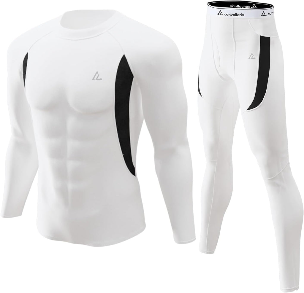 Mens Thermal Underwear Long Johns Set Cold Weather Hunting Base Layer