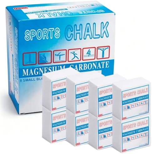 Athletic Gym Powder Chalk Block, Gym Chalk Blocks,Magnesium Carbonate Chalk, Premium Sport Hand Chalk, Consists of 8 Blocks, Gymnastics, Weightlifting, Rock Climbing,1Lb (8 Blocks x 2oz)
