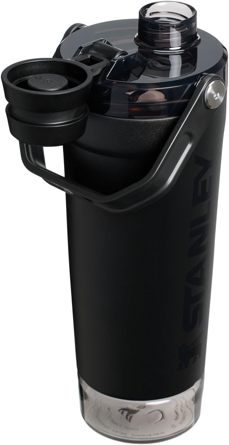 STANLEY Vitalize Shaker Bottle, 20 oz, Black