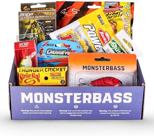 MONSTERBASS Fishing Mystery Box, Freshwater Bass Fishing Kit with 7+ Lures