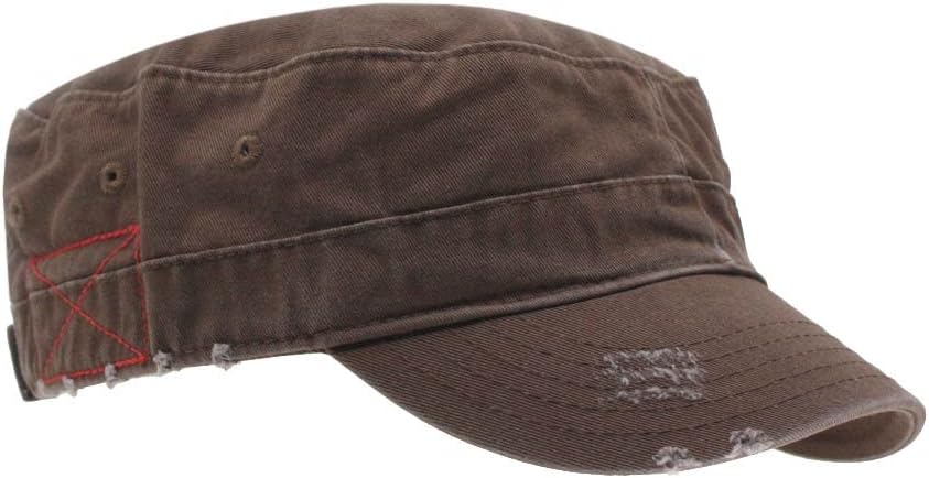 The Vintage Year Washed Cotton Distressed Cadet Hat - Tactical Military Baseball Cap for Men & Women, Outdoor Casual Wear