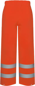 TCCFCCT Rain Suits for Men Waterproof Class 3 Reflective Rain Pants, Lightweight Rain Pants for Men with Hood, High Visibility Rain Gear for Safety Work & Outdoors, Durable, 2XL-3XL Orange P