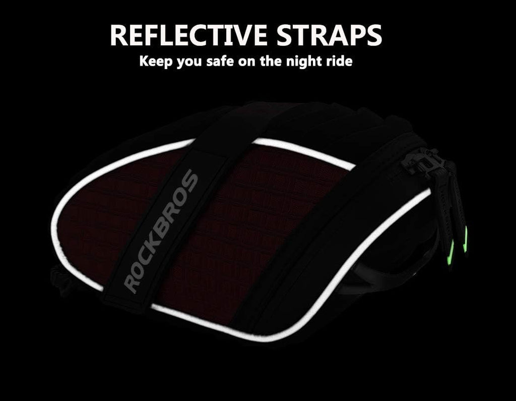 ROCKBROS Bike Saddle Bag Under Seat Bicycle Seat Bag 3D Shell for MTB/Road