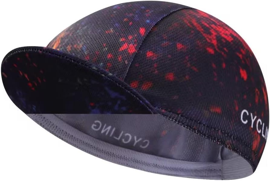 Multicolor Cycling Cap - Polyester Cycling Hat-Under Helmet - Cycling Helmet Liner Breathable&Sweat Uptake